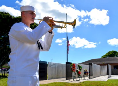 USS Oklahoma Memorial ceremony 141207-N-WX111-050
