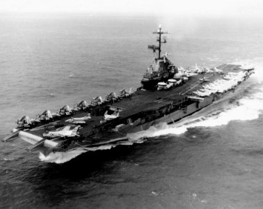 USS Oriskany (CVA-34) off Vietnam in January 1968
