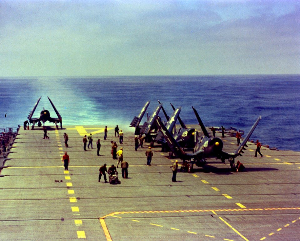 USS Oriskany flight F4U 1952
