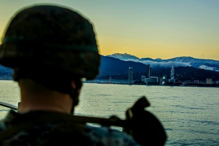 USS Oak Hill, 26th MEU Marines Visit Batumi, Georgia (40858717511)