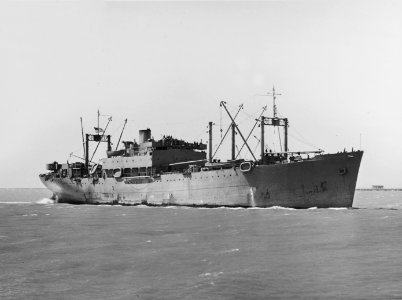 USS Otus (AS-20) off the Mare Island Naval Shipyard, California (USA), on 24 August 1942 (19-N-34558)
