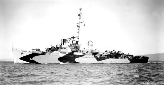 USS Paul G. Baker (DE-642) in San Francisco Bay, California (USA), on 3 June 1944 (BS 66859)