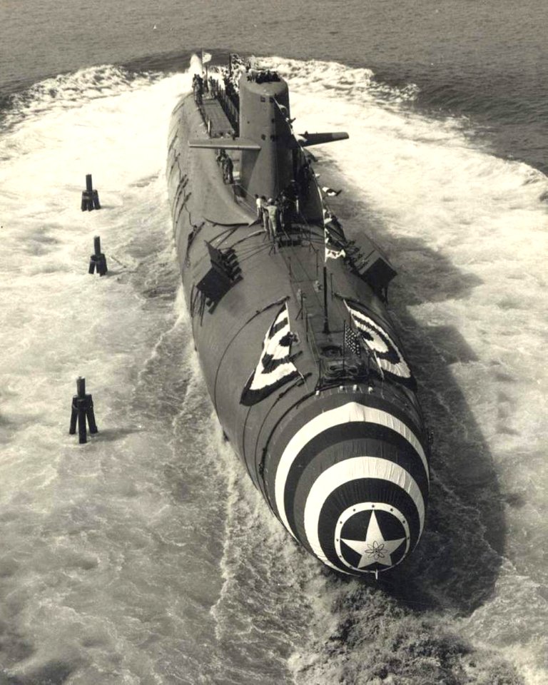 USS Patrick Henry (SSBN-599) launch 1959