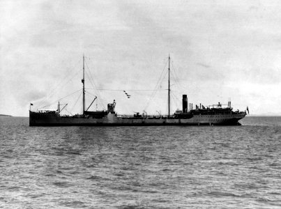 USS Pecos (AO-6) off Chefoo, China, on 14 September 1928 (NH 65021)