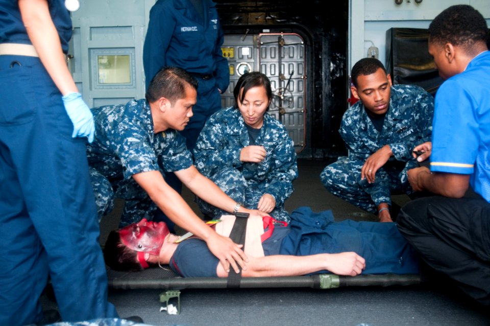 USS Peleliu crew conducts training exercises 120805-N-HU377-045