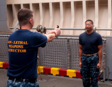 USS Peleliu crew conducts training exercises 120804-N-HU377-071