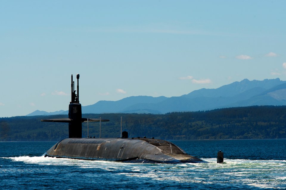 USS Pennsylvania (SSBN 735) returns from Strategic Deterrence Patrol 150728-N-UD469-034