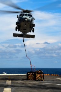USS Peleliu replenishment at sea 141006-N-NZ935-013