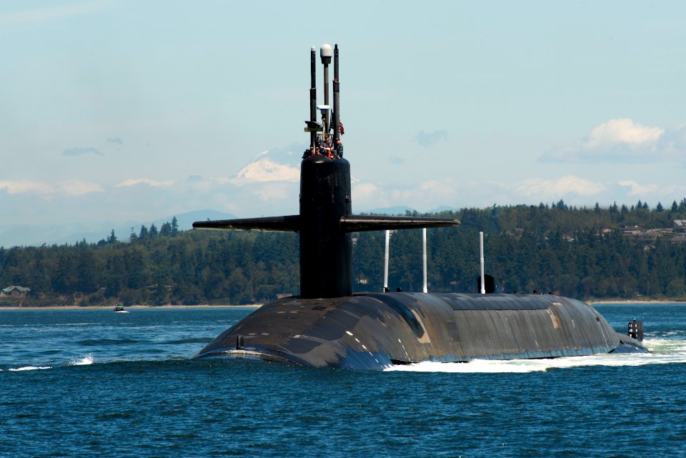 USS Pennsylvania (SSBN 735) returns from Strategic Deterrence Patrol 150728-N-UD469-025