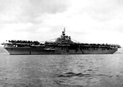 USS Philippine Sea (CV-47) anchored off Argostolion 1948