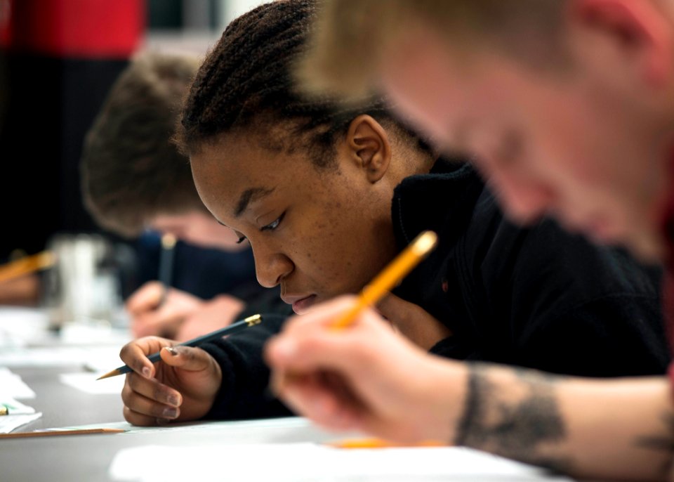 USS Porter, DDG 78, 6th Fleet, Sailors, Destroyer, E-4 exam, Advancement Exam (25857824215)