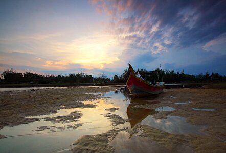 Water low tide photo