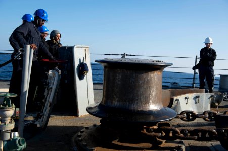 USS Porter, DDG 78, 6th Fleet, Sailors, Destroyer, Anchor Drop Test (25231265733)
