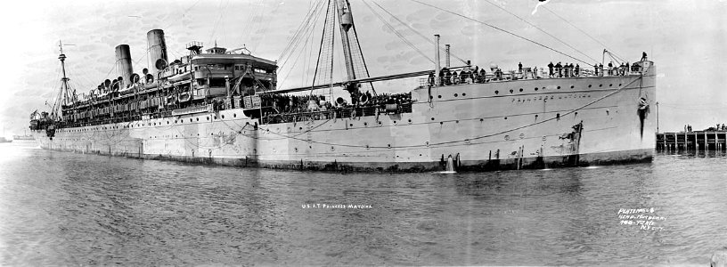 USS Princess Matoika in port at New York