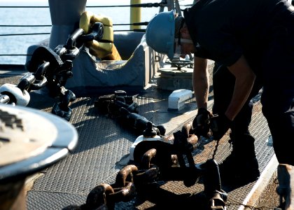 USS Porter, DDG 78, 6th Fleet, Sailors, Destroyer, Anchor Drop Test (25857816255)