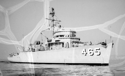 USS Prestige (MSO-465) in July 1954