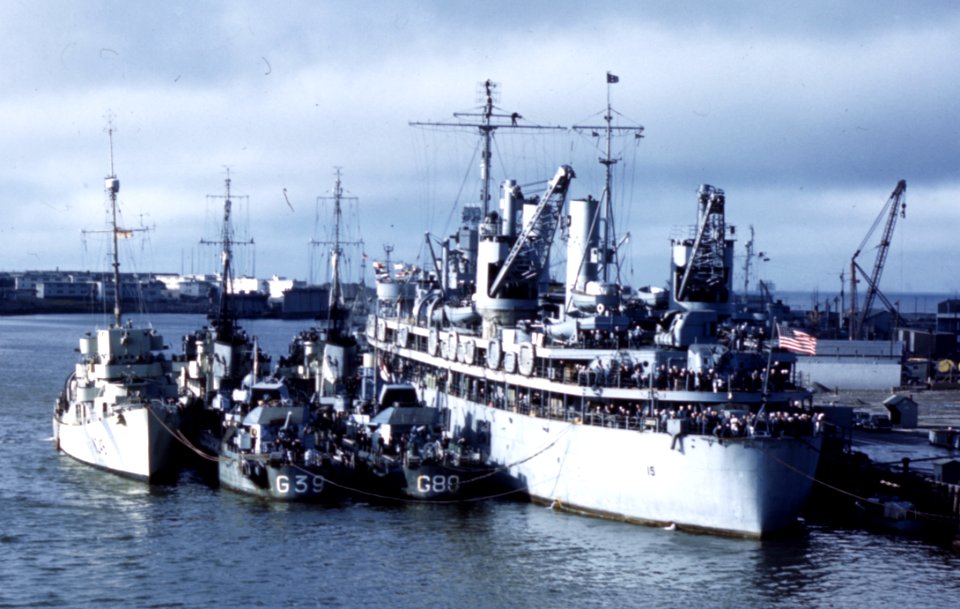 USS Prairie (AD-15) at Naval Station Argentia, in September 1943 (80-G-K-14256)