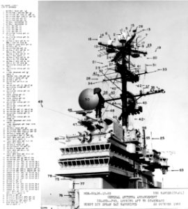 USS Ranger (CVA-61) radars in October 1965