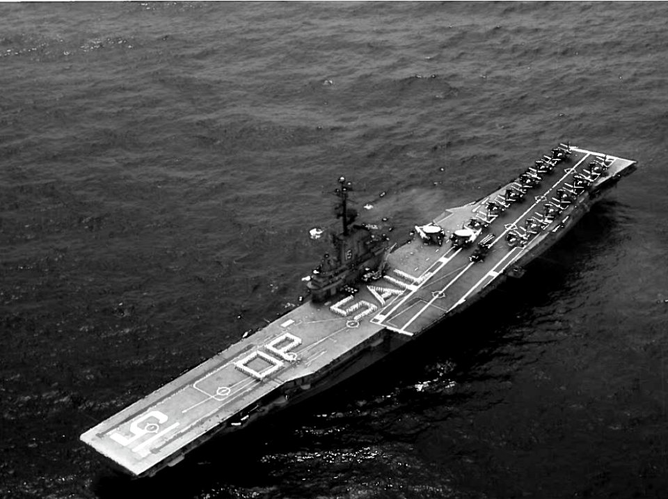USS Randolph (CVS-15) at sea in July 1964 (181002-N-TG517-003)