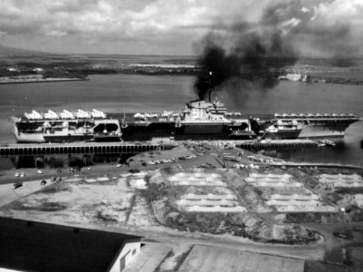 USS Ranger (CVA-61) at Pearl Harbor in 1959
