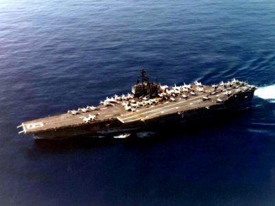 USS Ranger (CVA-61) underway in 1974