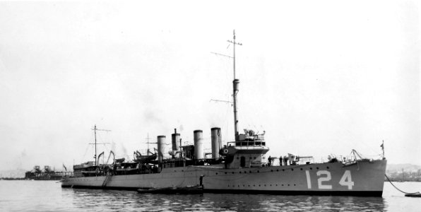 USS Ramsay (DD-124) at San Diego c1921