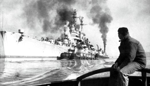 USS Roanoke (CL-145), circa in early 1949