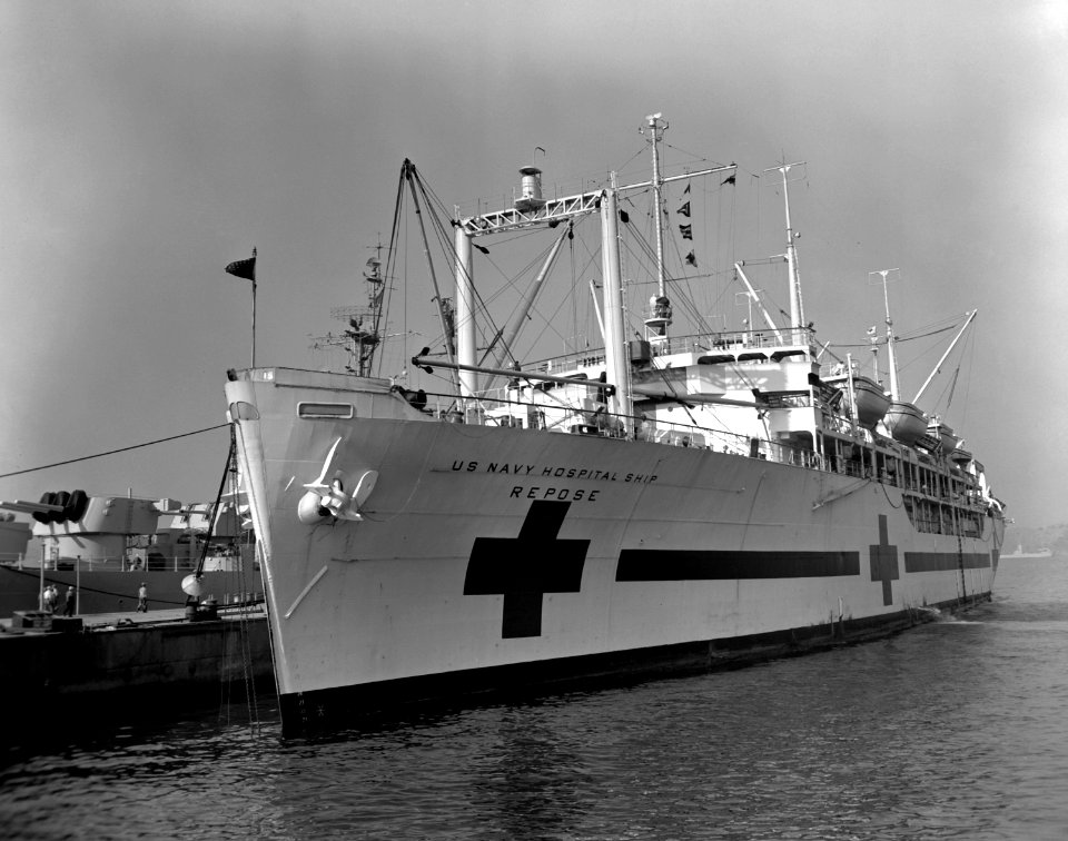 USS Repose AH-16 Yokosuka 1952
