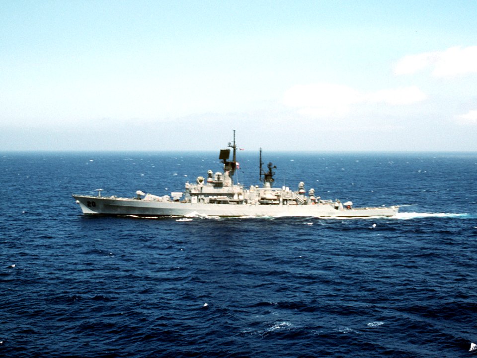 USS Richmond K. Turner (CG-20) in the Mediterranean Sea in 1991