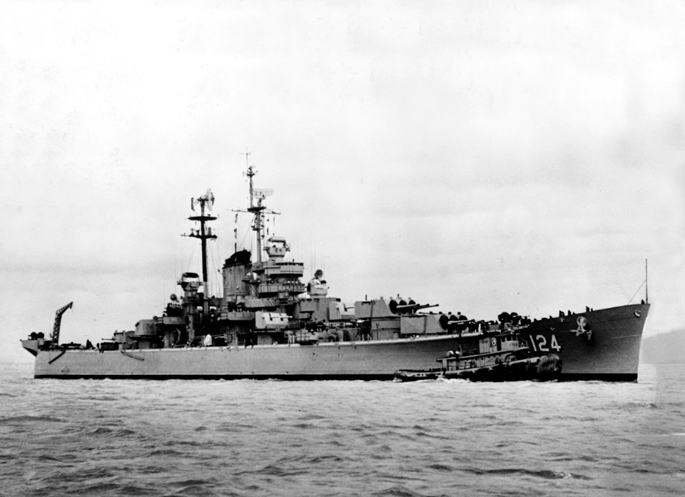 USS Rochester (CA-124) in February 1956