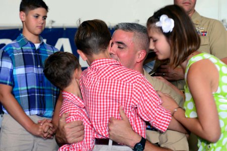 USS Ronald Reagan - CPO pinning 130913-N-TO979-186