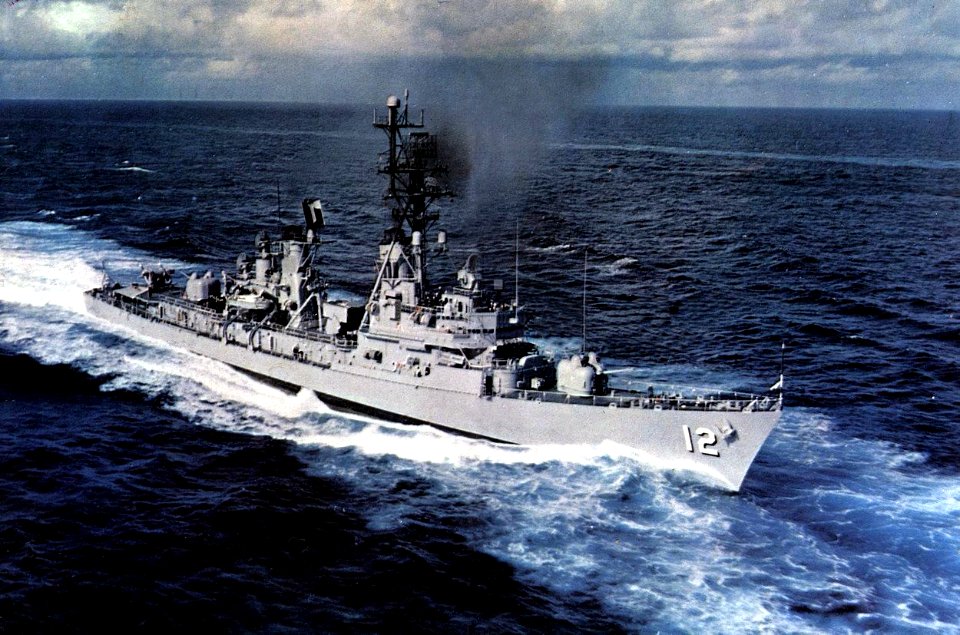 USS Robison (DDG-12) underway at sea c1966