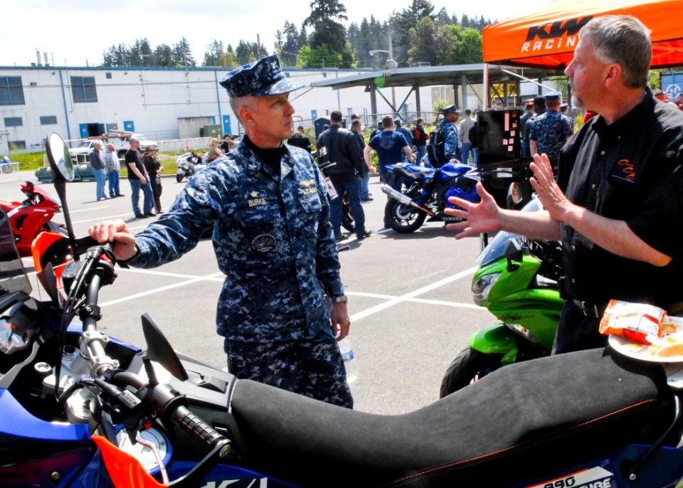 USS Ronald Reagan commander talks about motorcycle safety 120517-N-BB946-615