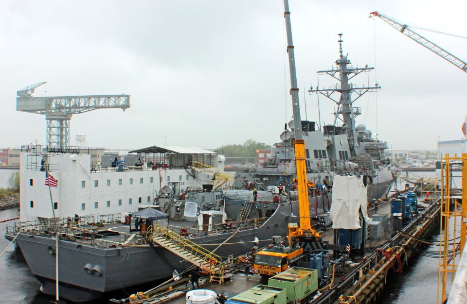 USS Ross moored at BAE. (8681377200)