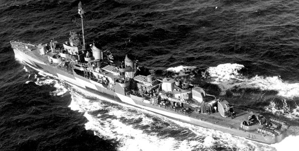 USS Rowe (DD-564) underway in 1944