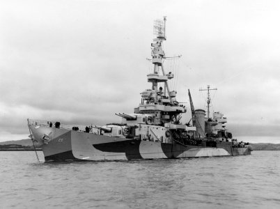 USS Salt Lake City (CA-25) off the Mare Island Naval Shipyard on 21 June 1944 (19-N-67713)