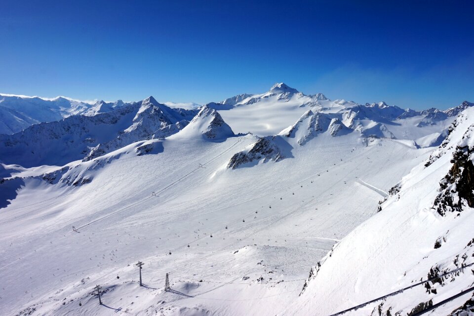 Mountain peak coldly sölden