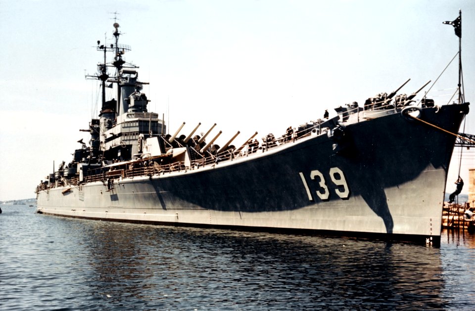 USS Salem (CA-139) at Toulon, France, 18 June 1951 (80-G-K-11921)