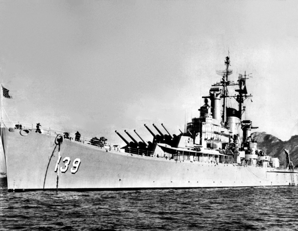 USS Salem (CA-139) in the Med c1957