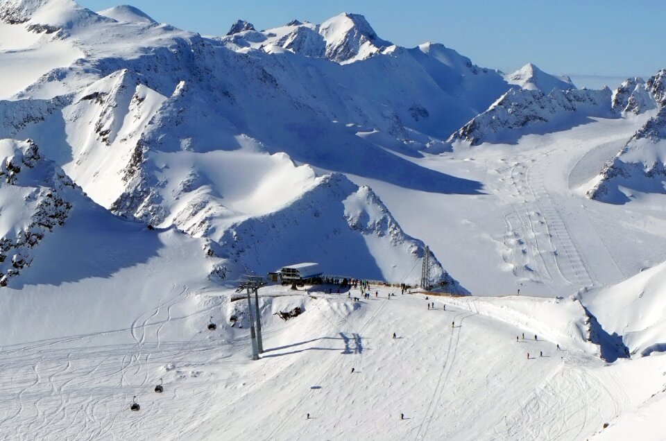 Resort mountain peak sölden