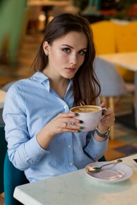 People coffee portrait photo