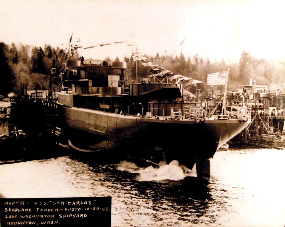 USS San Carlos seaplane tender G72576