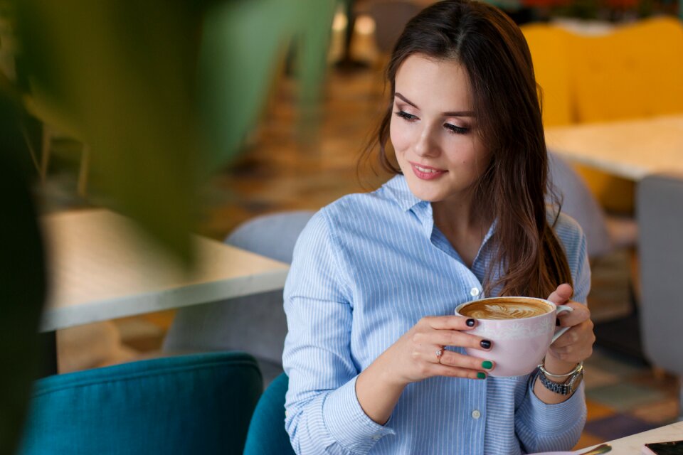 People coffee portrait photo