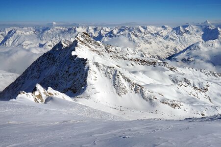 Mountain peak panoramic sölden photo