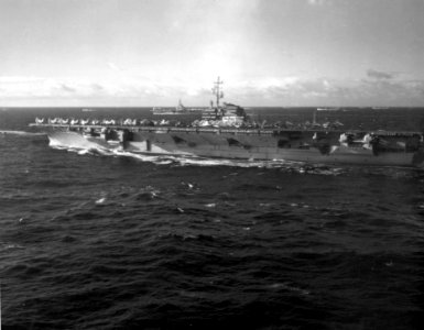 USS Saratoga (CVA-60) during NATO exercises in 1957 photo