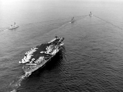 USS Saratoga (CV-60) off Gaeta in 1976