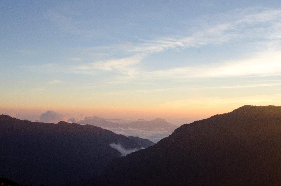 Mt sunrise clouds