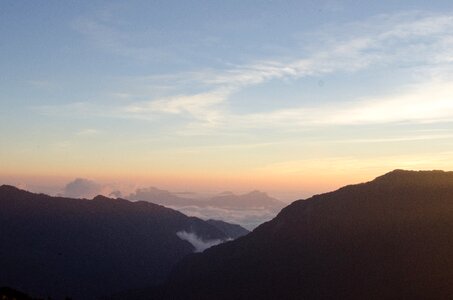 Mt sunrise clouds