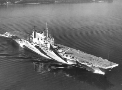 USS Saratoga (CV-3) underway in Puget Sound on 7 September 1944 (19-N-72626)