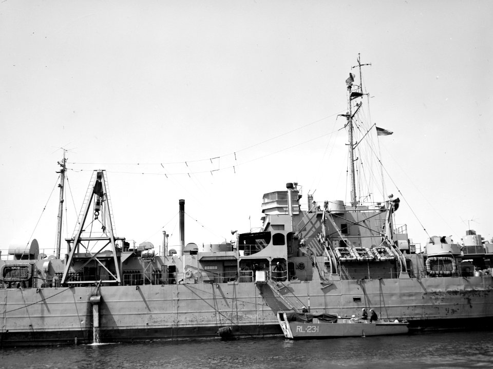 USS Satyr (ARL-23), circa in the early 1950s (7576060)